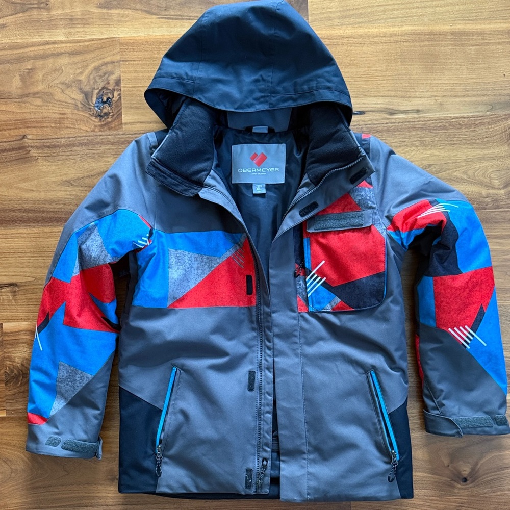 Obermeyer Kids Red and Blue Raincoat